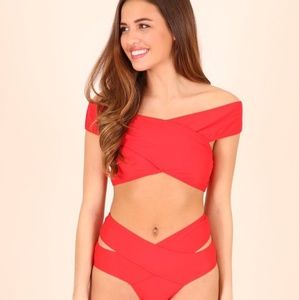 Wrapped in Red Swim NWT